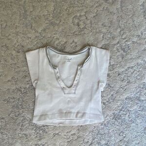Out from under go for gold white top size XS